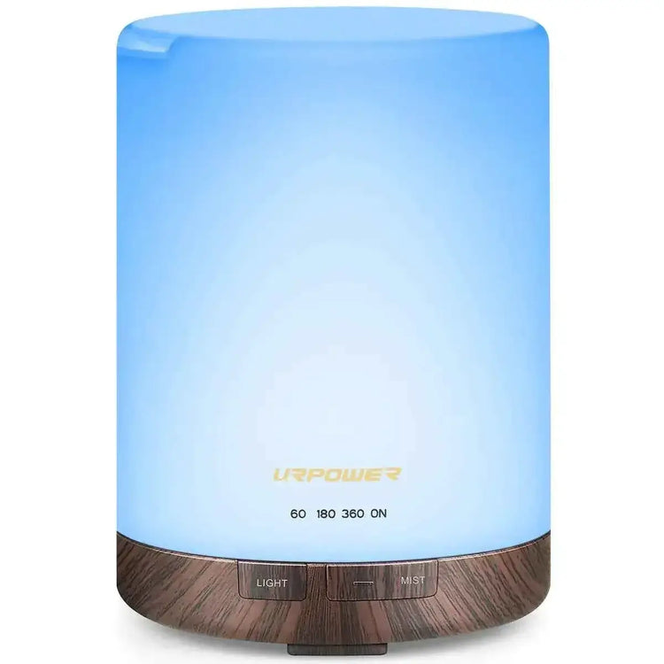 URPOWER 300ml Aroma Essential Oil Diffuser Night Light Ultrasonic Air Cool Mist Humidifier