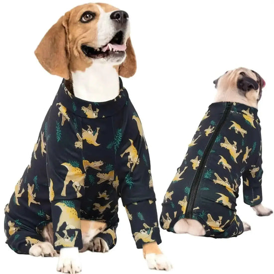 IDOMIK Dog Pajamas with Zipper Anxiety Vest