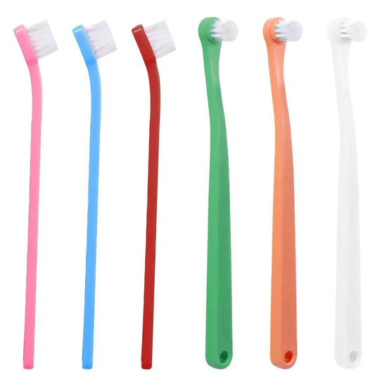 6 Pcs Small Dog Toothbrush Micro Head Cat Toothbrushes