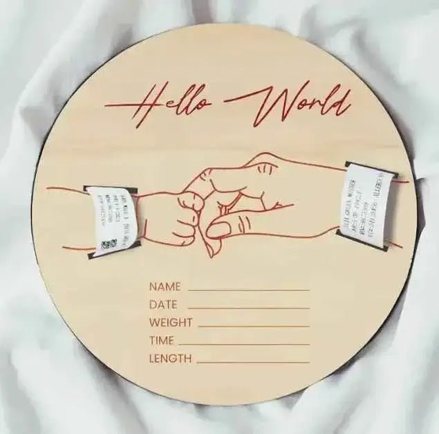 Personalized Baby Wooden Plaque