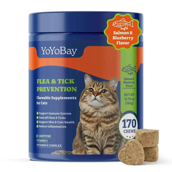 YoYoBay Flea and Tick Prevention for Cats Chewable