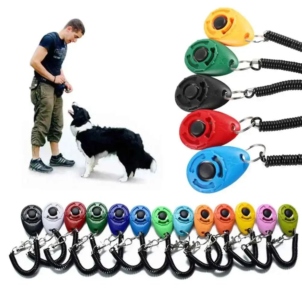 Adjustable Dog Training Clicker with Keychain Strap