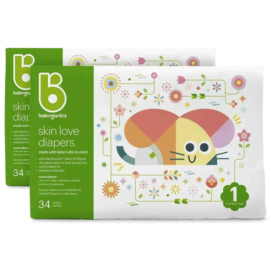 Babyganics Diapers Size 1- 68 Ct Ultra Absorbent Diapers
