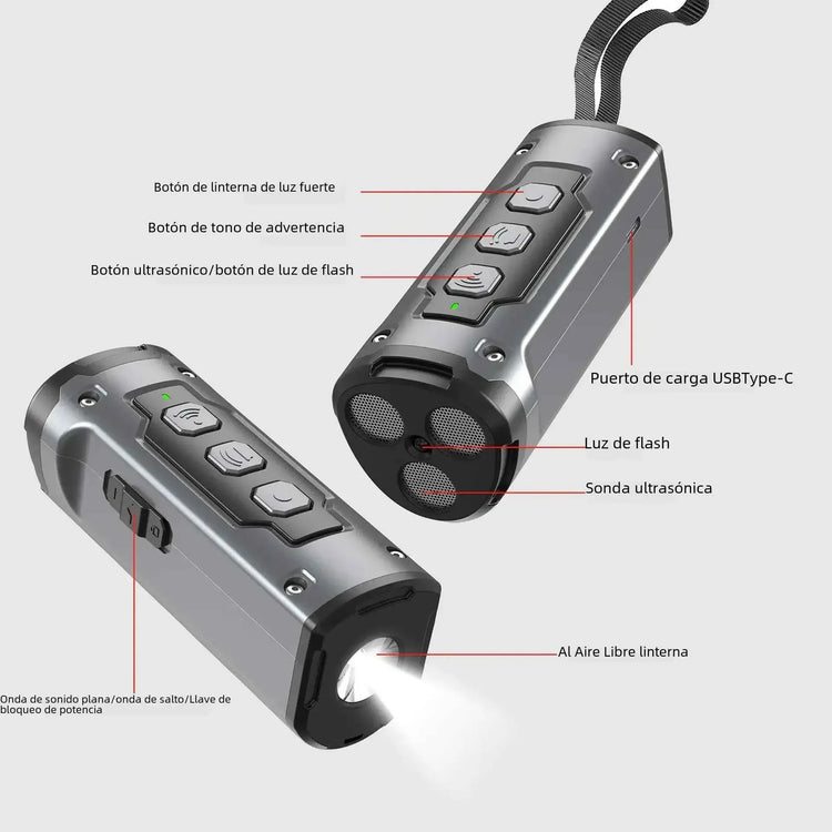 2023 Ultrasonic Dog Repeller with Flashlight Feature